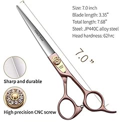 Fenice Peak 7'' Dog Straight Scissors for Grooming