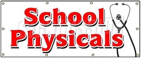 Amazon Com 36 X96 School Physicals Banner Sign No Appointment