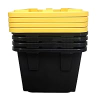 Greenmade 4 Pack Heavy-Duty Plastic Storage Boxes with Lids, 27 Gallon (4)