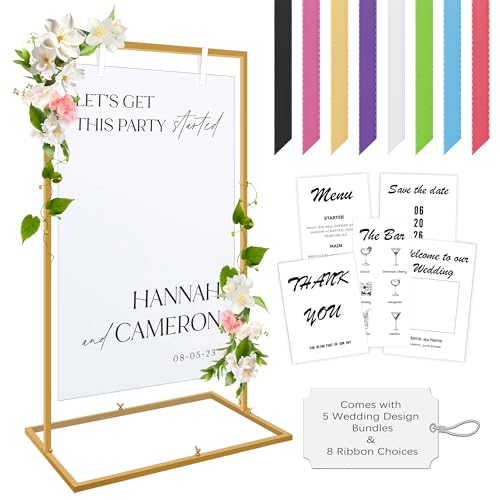 Brand New Wedding Welcome Sign Stand, 50"x30"x 20" Heavy Duty