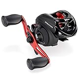 KastKing Brutus Baitcasting Fishing Reel, Low Profile, Graphite Frame, 6.3:1 Gear Ratio, 4+1 Shielded Stainless-Steel Ball Bearings, Magnetic Braking, Smooth Disc Drag System, Aluminum Handle.