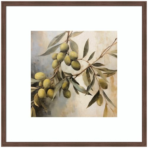 Kate and Laurel Framed Wall Art Print Olive Tree by The Creative Bunch Studio,…