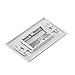 3 Pack Single Gang Brush Wall Plate Style Easy to Install Cable Pass Through Insert for Wires Speaker HDMI Network Phone Cables Home Theater Systems Pass Through Insert (White)