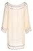 Women's Bathing Suits Cover Up Beach Bikini Swimsuit Swimwear Crochet Dress (One Size, Beige)