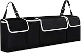 TANNESS Car Boot Seat Organiser with Adjustable Straps Medium Large 90x12x25cm view 1