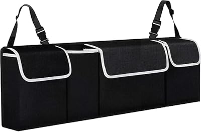 TANNESS Car Boot Seat Organiser with Adjustable Straps Medium Large 90x12x25cm