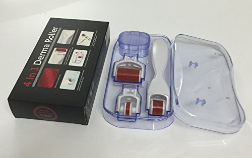 Miss Ammy 4 In 1 Skin Care 192Pin Titanium Beauty SPA Roller Kit Home Use & 1pc Stay-Up Eye Mask Anti-Aging & Nourishing Dark Circles Bags Remove 4.5ml(0.5+1.0+1.5mm with Eye Mask)