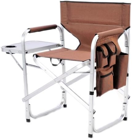 Stylish Camping Sl1204Brown Full Back Folding Directors Chair