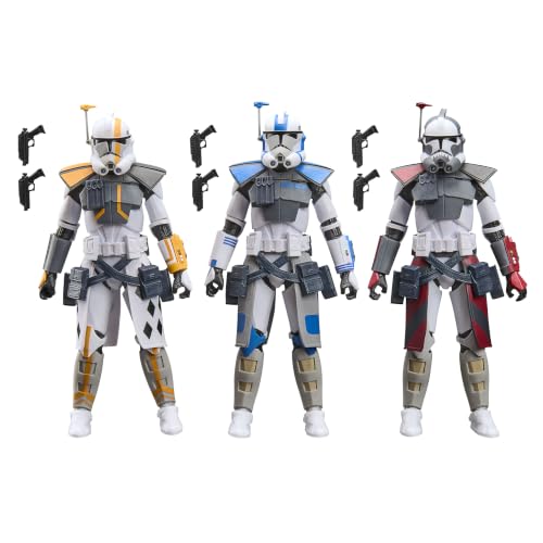 ハズブロ（Hasbro）STAR WARS スター・ウォーズ ブラックシリーズ ARC トルーパー バトルパック | ハヴォック、コルト、ブリッツ | 『スター・ウォーズ／クローン・ウォーズ』プレミアムコレクション用 15 cm アクションフィギュア 3 体パック G3334 正規品