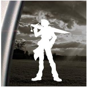 Final Fantasy Xiii Dissidia Squall Leonhart White Color Helmet Vinyl Adhesive Vinyl Wall Art Home Decor Die Cut Laptop Auto Macbook Bike Decor Window Car Art Notebook Decoration Wall Car Sticker