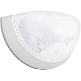 Euri Lighting EIN-WL51WH-1020cec, Indoor Half Moon Sconce, 9W, 810lm, 2700K, 90+ CRI, Dimmable, E-Star, CEC (CA Compliant), J