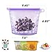 Reusable Silicone Food Bags Food Grade Food Storage Bags Lunch Sandwiches Bags for Vegetable, Fruit, Meat, Milk , Snack - FDA Approved Silicone Bags Ideal for Freeze Steam Heat Sous vide and Microwave