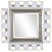 Four Light Vanity Strip, Polished Chrome, 24-Inch AND 8 FT. White Lamp Cord with Rotary Switch, Plug, Stripped Ends Ready for Wiring