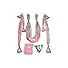 Bundle - 2 Items: Yoga Trapeze Baby Pink & Yoga Wonder Wheel Baby Pink [Bundle] - By YOGABODY - with 2 Free DVD