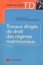 Travaux dirigés de droit des régimes matrimoniaux