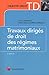 Travaux dirigés de droit des régimes matrimoniaux (French Edition) by
