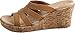 crocs Women's 200414 A-Leigh Leather Slide Sandal, Cocoa/Gold, 8 M US