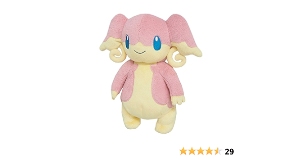Amazon Com Sanei Pokemon All Star Collection Pp46 Audino Stuffed Plush 7 Toys Games