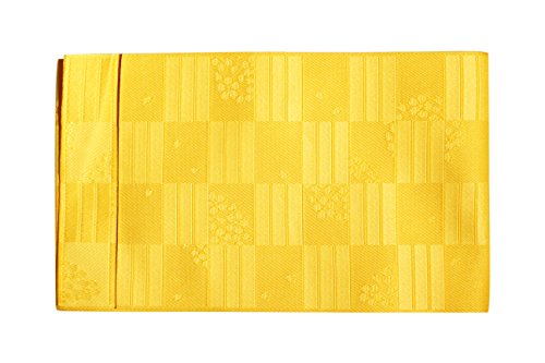myKimono Women's Japanese Kimono Yukata Obi belt 01 (Golden Yellow)