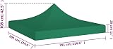 vidaXL Replacement Party Tent Roof 3x3m Green Waterproof UV-Resistant view 4