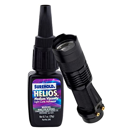 SureHold Helios Light Cure Adhesive Super Glue, UV Glue Kit with