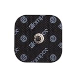 Compex Easy Snap Electrodes 2in x 2in for Edge, Performance, Sport Elite, Wireless Muscle Stimulators - 5 Pack (20 Electrodes) - Black