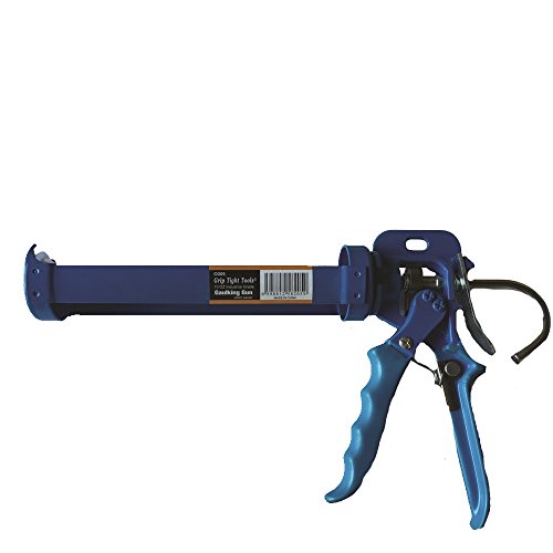 Grip Tight Tools Industrial Grade Caulking Gun, 10oz (Blue)