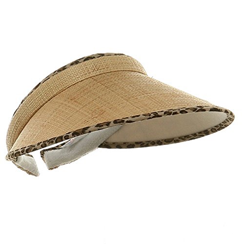 image for MG Straw Clip On-leopard, womens, Natural