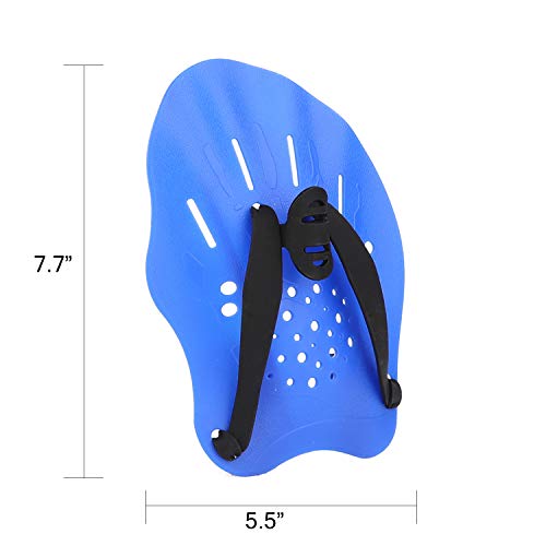 image for Gasher Contoured Swim Hand Paddles Swimming Training Paddles with Adju
