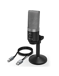 Micrófono USB, Micrófono FIFINE para PC para Mac y Windows, Optimizado para grabación, Streaming Twitch, locuciones, Podcasting para  , chats de Skype. (K670)