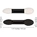 eBoot 100 Pack Disposable Eye Shadow Brush Sponge, Dual Sided Oval Tipped Makeup Applicator Tool (Black and White)