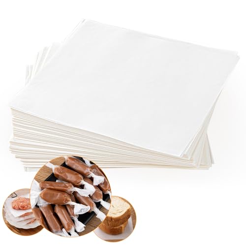 300 Wax Paper Candy Wrappers for Homemade Candy, 5x5