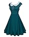 ACEVOG 40s 50s 60s Vintage Swing Rockabilly Pinup Ball Gown Party Dress