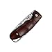 KUBEY Damascus Steel Folding Pocket Knife,Rosewood Handle,About 2 Inch Blade
