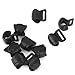 MagiDeal 10pcs Black Plastic Camping Awning Tent C Clips for 10mm-13mm Poles