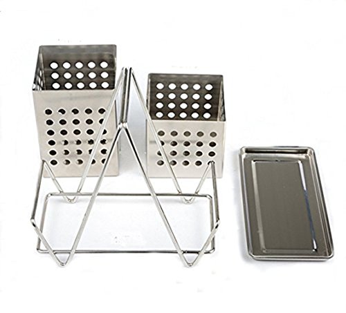 Stainless steel chopsticks tube tableware storage rack drain rack shovel spoon bucket knife fork storage Box