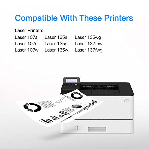 LxTek-106A-Compatible-Reemplazo-para-HP-106A-W1106A-Cartuchos-de-toner-para-HP-Laser-107a-107r-107w-MFP-135a-135r-135w-135wg-137fnw-137fwg-1-Negro-con-Chip