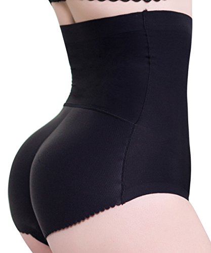 Everbellus Womens Butt Lifter Shapewear With Tummy Control Padded Panties Hip Enhancer Black Medium - Thumbnail 6