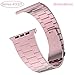 iiteeology Compatible for Apple Watch Band 38mm 40mm, Upgraded Version Solid Slim Metal iWatch Strap for Apple Watch Series 4/3/2/1 Pink Rose Gold Women