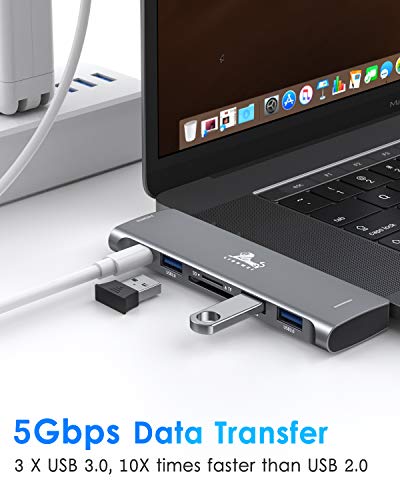 Ripley - ADAPTADOR USB C HUB PARA MACBOOK PRO 2020 2019 2018 2017 2016 13  15 16' Y MACBOOK AIR 2020 2019 2018 HDMI 4K@60H