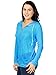 Simplicity Transparent Thin Shirt 90% UV Sun Protection Beach Cover,Turquoise
