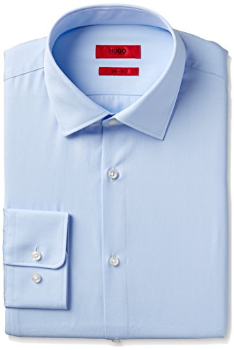 HUGO Hugo Boss Men's Dress Shirt, Blue, 17.5