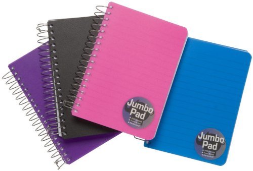 Tiger Jumbo A6 TWire 200 Sheet NoteBook Pack of 2 Assorted Colour