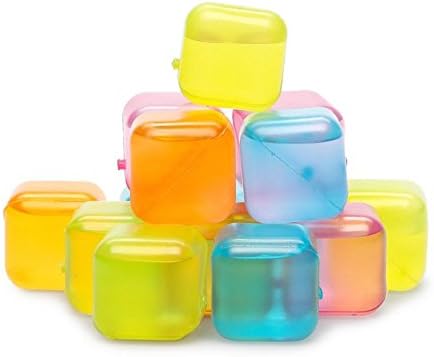 Reusable Plastic Ice Cubes Multi-Color 15 Count