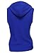 Thanth Womens Fleece Zip-Up High Neck Vest With Hood