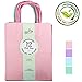 12CT Medium Pastel Assorted Biodegradable, Food Safe Ink & Paper, Premium Quality Paper (Sturdy & Thicker), Kraft Bag with Colored Sturdy Handle (Pastel, 12Ct Medium)