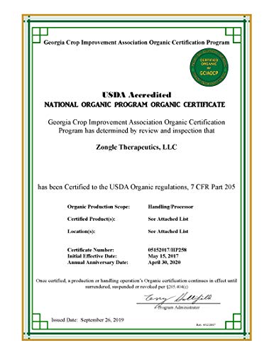Zongle USDA Certified Organic Marjoram Essential Oil, Safe to Ingest, Origanum Majorana, 1 OZ