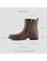 Polar Fox Wyatt MPX608005 - Botas de moto para hombre con cremallera y hebilla