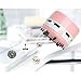 Ogrmar Portable Cordless Mini Desktop Vacuum Desk Dust Cleaner/Dust Sweeper for Home Office Keyboard (Pink)