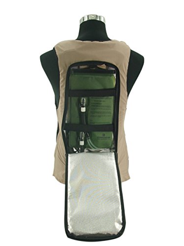 Ice Water Circulating Cooling Vest Tan Detachable Bladder 3XL-4XL